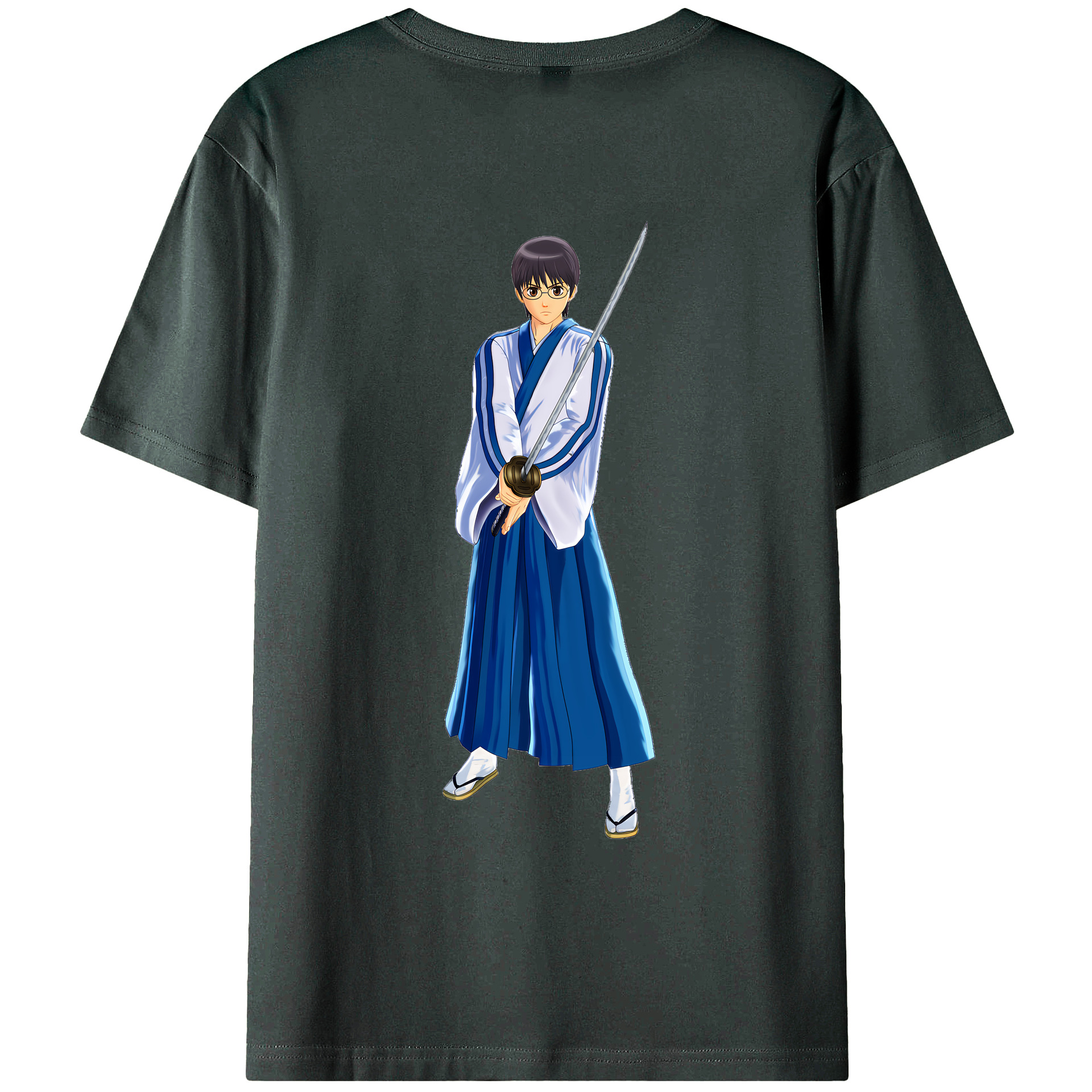 （画像用） ぎんたま 坂田銀時（さかたぎんとき） 神楽 志村新八（しむら しんぱち） GINTAMA Sakata Gintoki Kagura Shimura Shinpachi 綿100％ メンズ半袖Tシャツ（バックプリント） 通気性